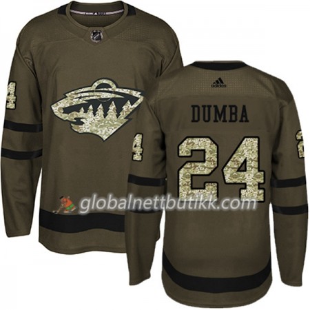 Minnesota Wild Hockeydrakt Matt Dumba 24 2017-2018 Camo Grønn Adidas Authentic - Herre